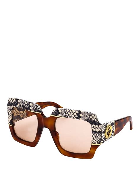 gucci red python sunglass|Gucci Sunglasses .